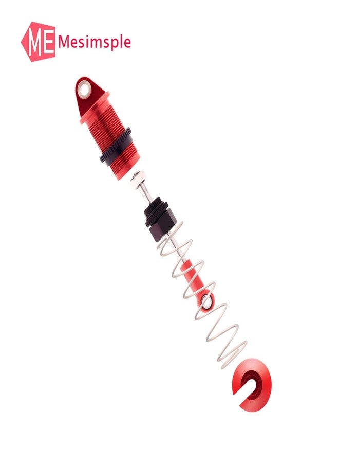 Mesimsple Alloy Shocks for MJX 16208 16209 16210 for H16BM H16GT H16DR H16 Front Rear Shock 1/16 Series Upgrades Part Red - Image 5
